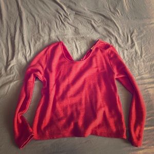 Coral/orange comfortable sweater